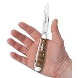 Case Cutlery Folding Knife JOHN WAYNE CURLY OAK TRAPPER 10703