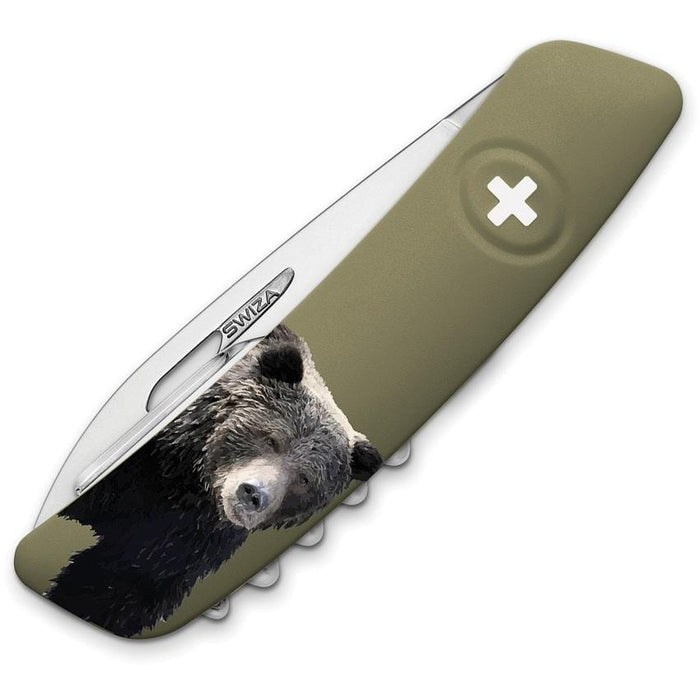 Swiza Folding Knife Swiza TT03 Olive Bear